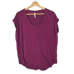 Athleta Cloudlight Stratus Purple Short Sleeve Athletic T-Shirt M